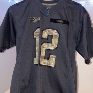 NFL Black and Camouflage Men's Jersey